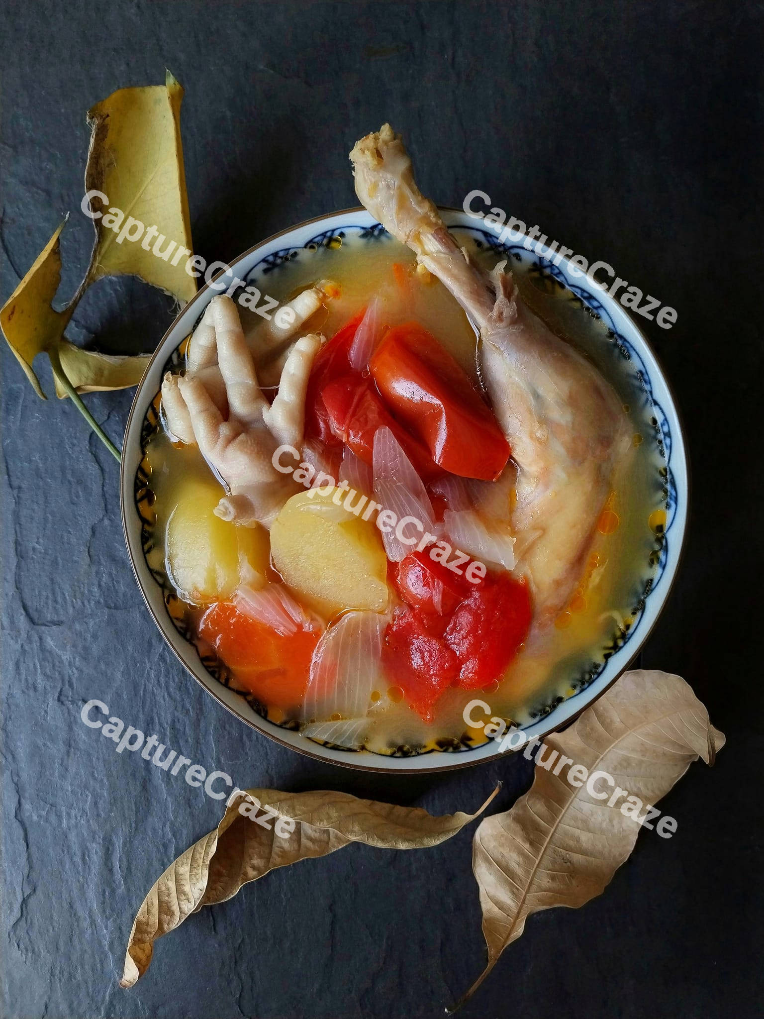 Spicy Chicken Feet soup